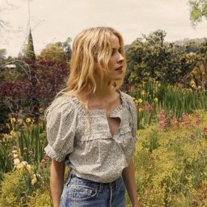 Farley Top - Cream Cottage Ivy Floral